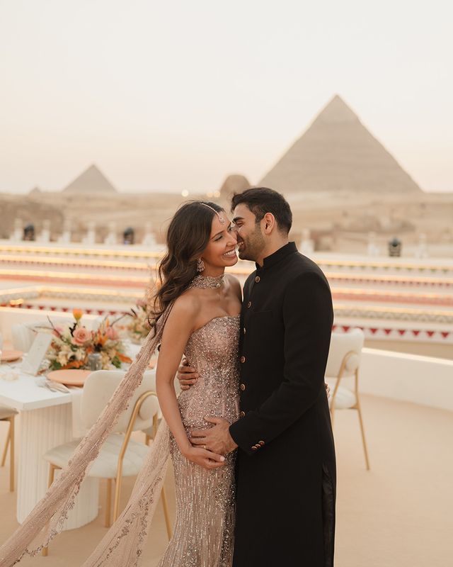 Monica & Vivek's Historic Three-Day Union at the Great Pyramids of Giza