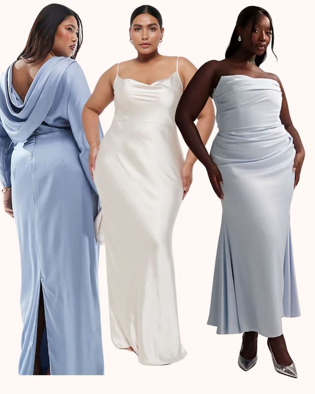 plus size bridesmaid dresses from asos and pretty lavish