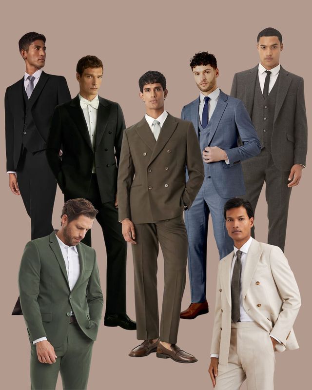 Edit of the best high street wedding suits, including Moss, ASOS and Reiss by Rock My Wedding