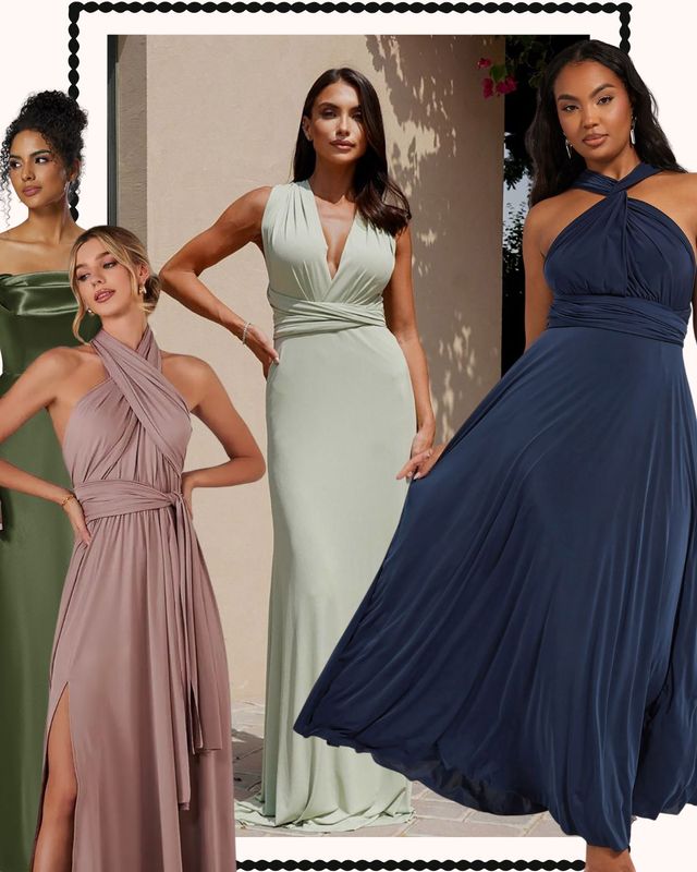 Round-up of the best multiway and convertible bridesmaid dresses to shop on the high street