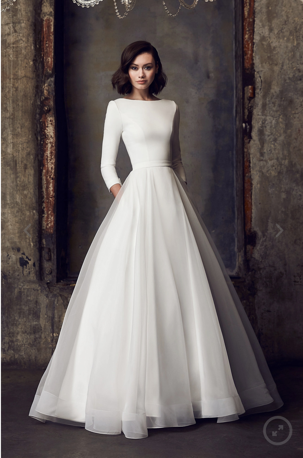 Full coverage wedding dress best sale