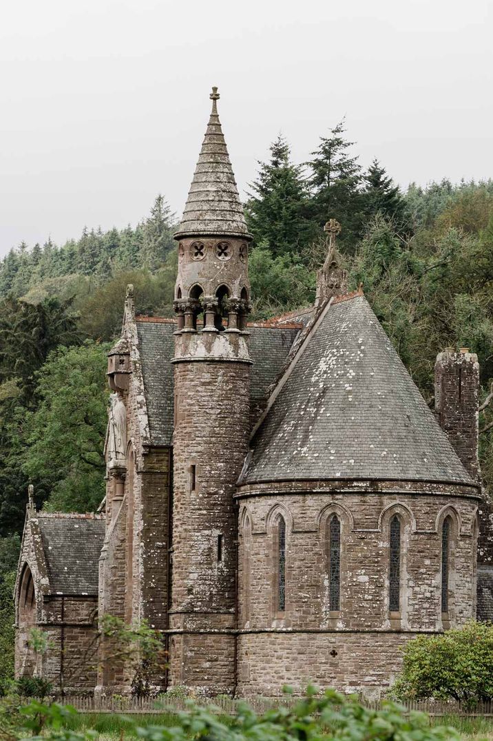 Exterior of Drumtochty Castle wedding venues Scotland 