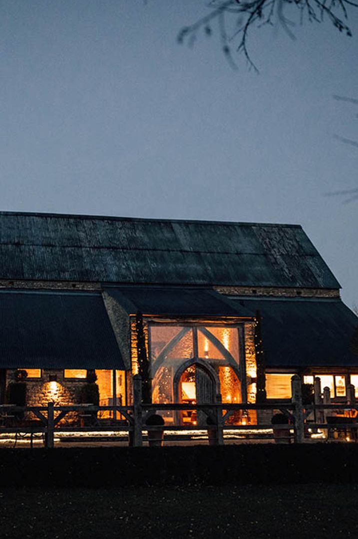 Winter wedding venue, Cripps Barn, based in the Cotswolds 