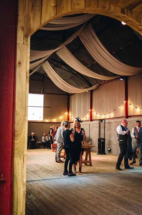 Exterior shot of Dalduff Luxury Barn Weddings Scotland 