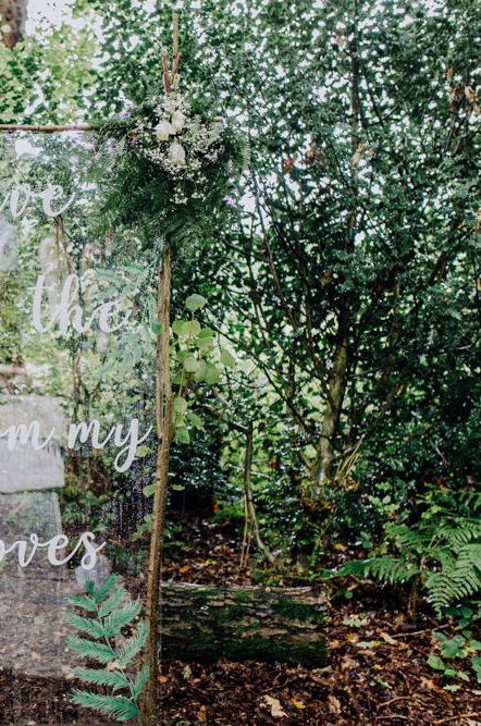 I have found the one whom my soul loves perspex wedding sign 