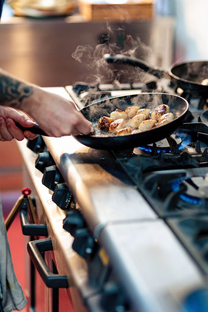 Chef from Taste Caterer cooks up a wedding breakfast 