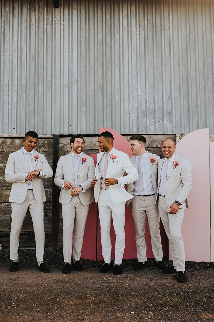 Casual wedding attire for groom and groomsmen hotsell