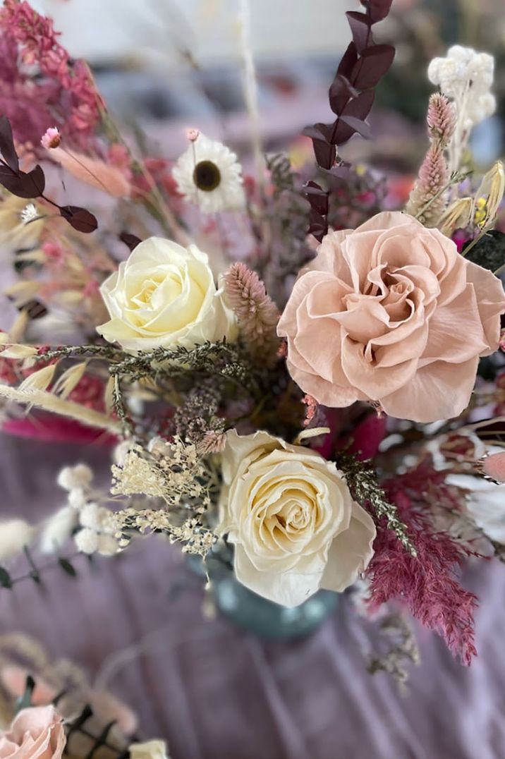 Preserve your wedding bouquet with dried wedding flowers that last forever by Belvoir Flower Studio 