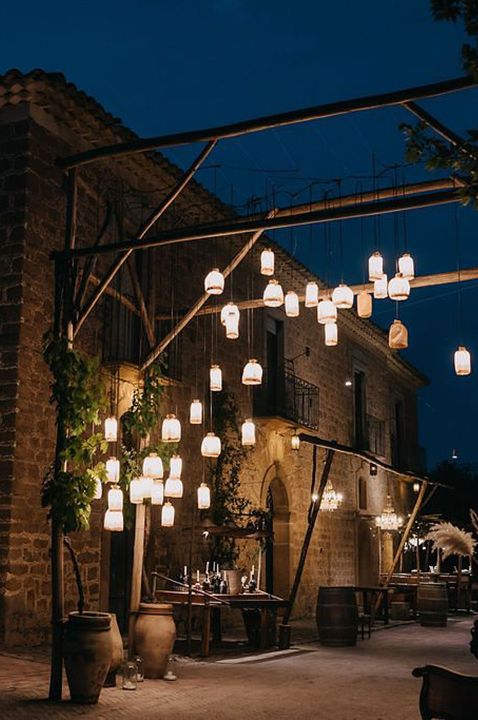 Tenuta Savoca - wedding venue in Italy - lantern lit Italian farmhouse at night - by Salvatore Aiello Fotografie