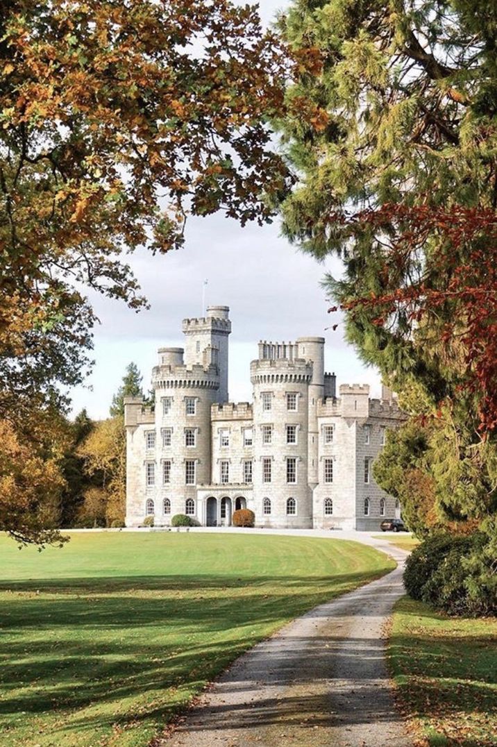 Exterior of Cluny Castle wedding venues - Scotland castle wedding venues