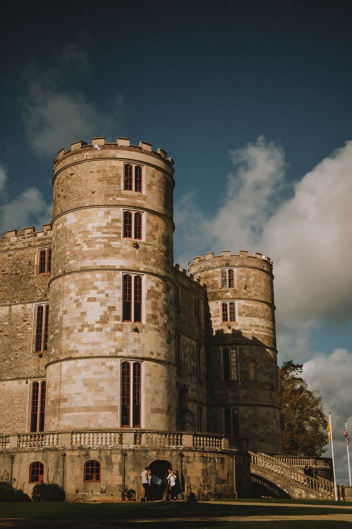 Exterior of Lulworth Castle wedding venues 