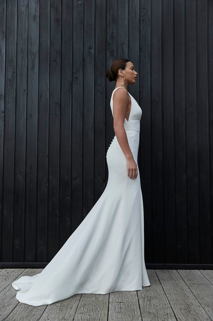 Contemporary wedding dress launched as part of the 2024 Harmony Collection 