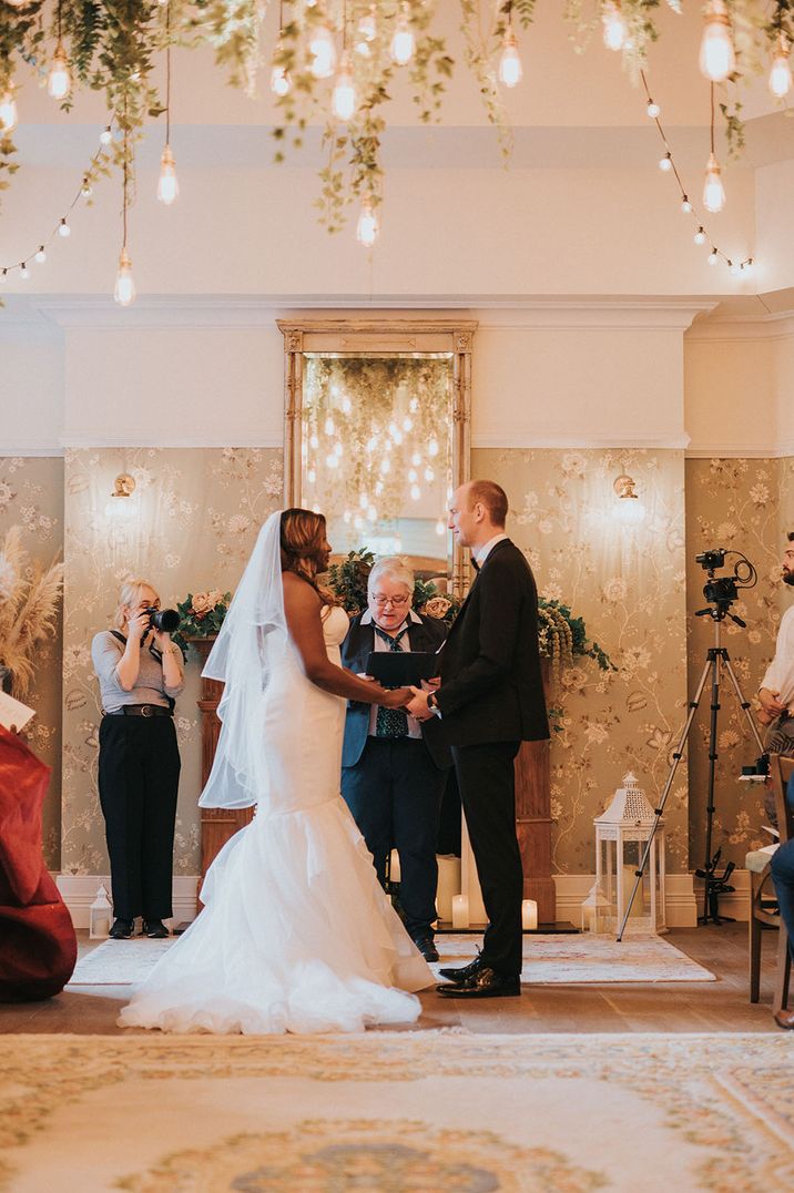 Wedding ceremony at The Loft at The Rabbit Hotel wedding venue 