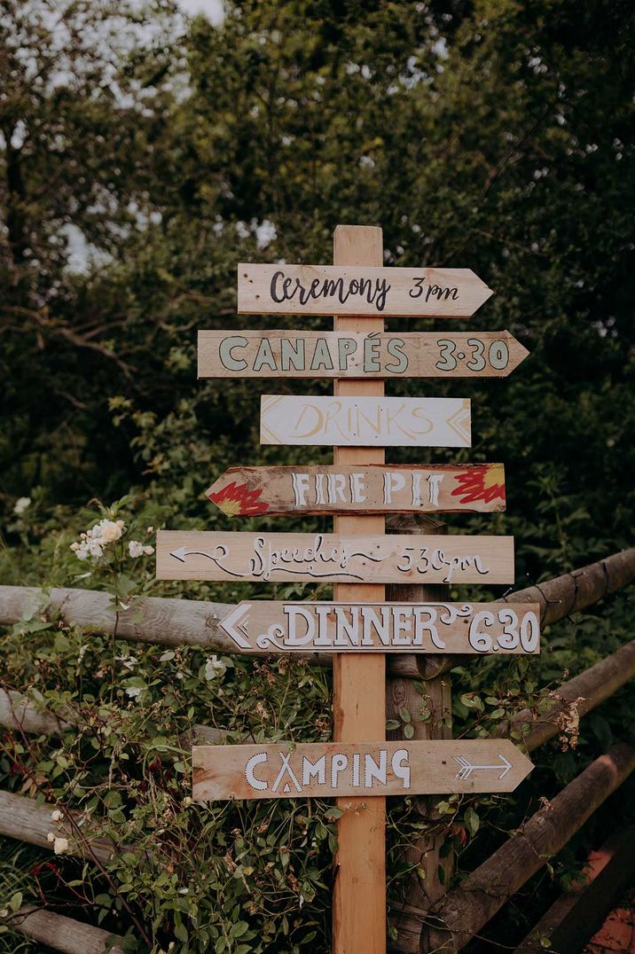 DIY wooden wedding sign - how to save for your wedding 