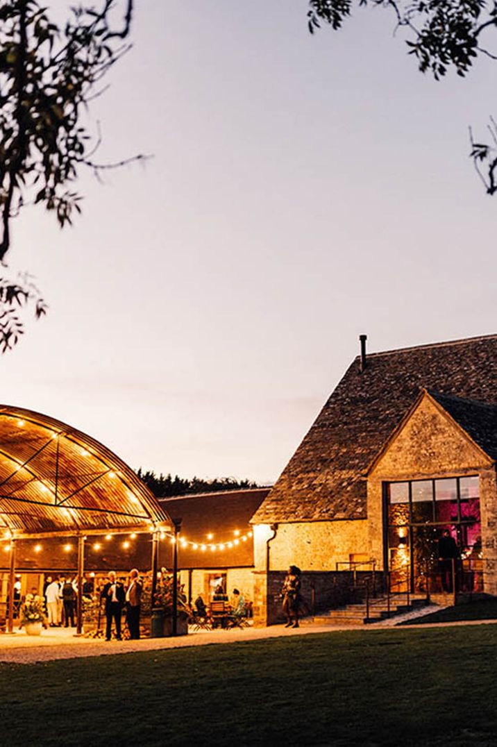 UK barn wedding venue, Old Gore Barn with modern industrial charm 