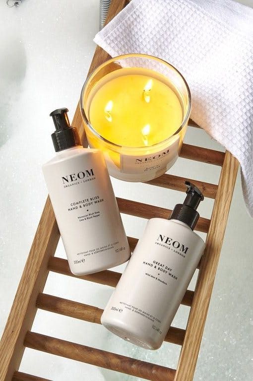 Neom organics hand wash and lotion available on your Prezola gift list