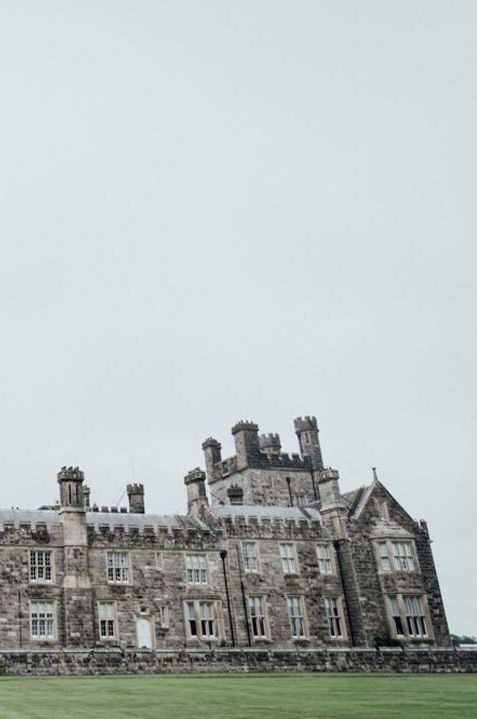 Exterior of Crom Castle Northern Ireland glass house wedding venues 