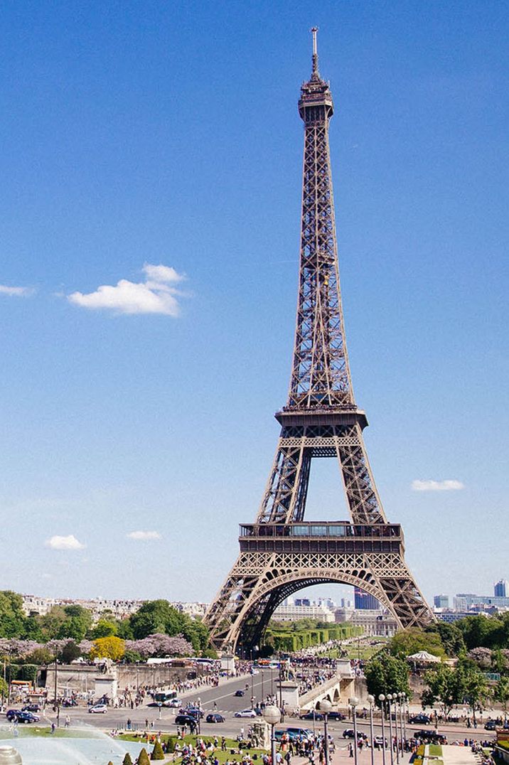 Shot of the Eiffel Tower in Paris as a good location for an abroad destination stag party 