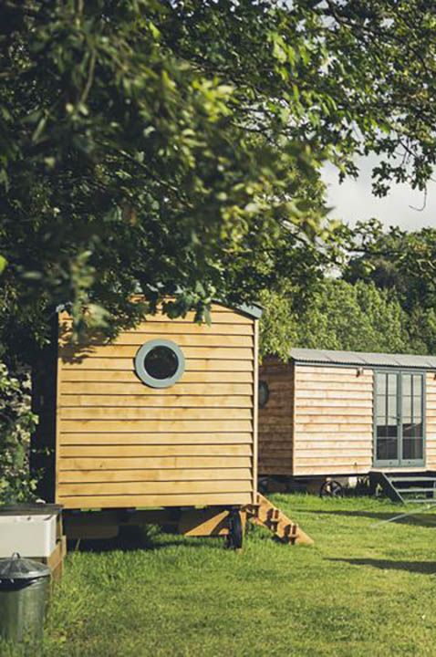 Outdoor camping area at Pencarrow in Cornwall 