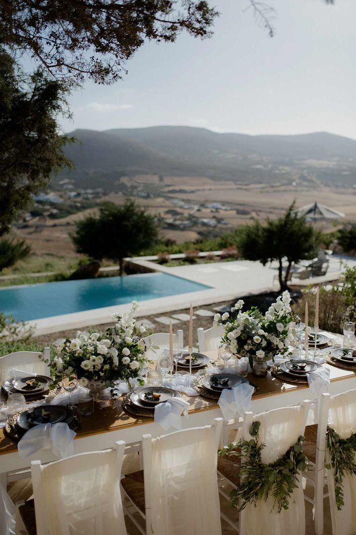 private villa wedding polkadot