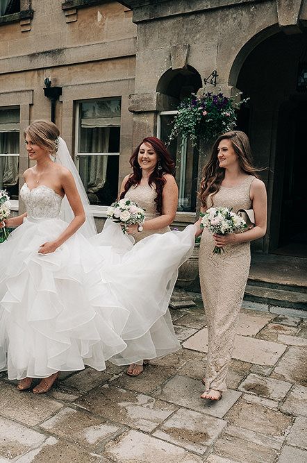 Strapless ruffle skirt princess wedding dress with lace bodice by Recommended Supplier Jason Mark Harris Photography