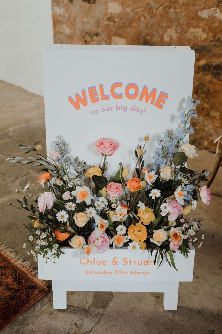 colourful-pastel-wedding-sign