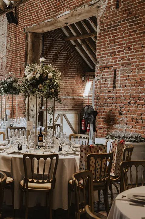 copdock hall vineyard wedding venue, indoor reception dining area