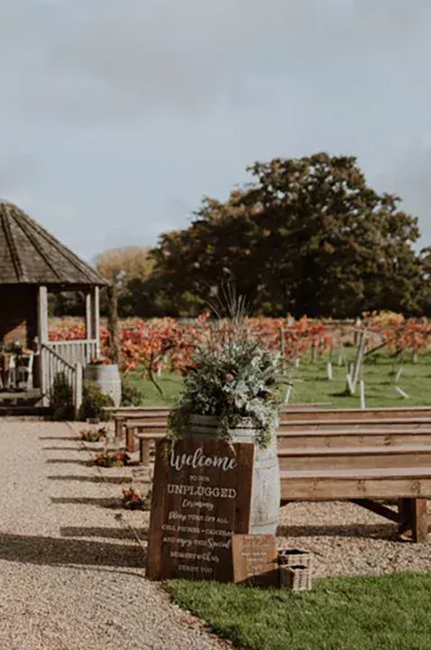 wickham estate vineyard wedding venue outdoor ceremony area