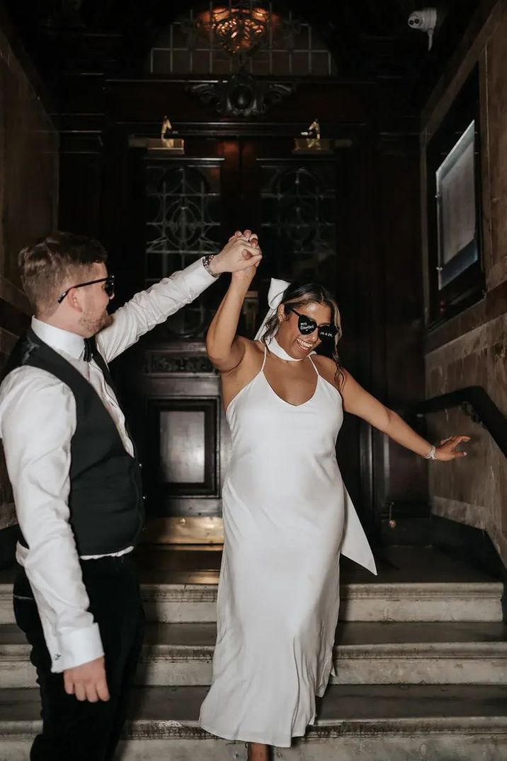 Monochrome Black & White Luxe Wedding at Wollaton Hall