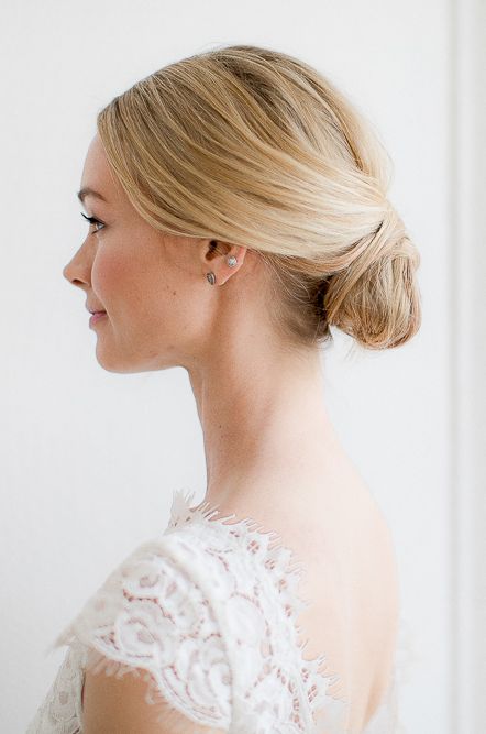 Elegant Low Bun For Bride With Elegant PANDORA Jewellery