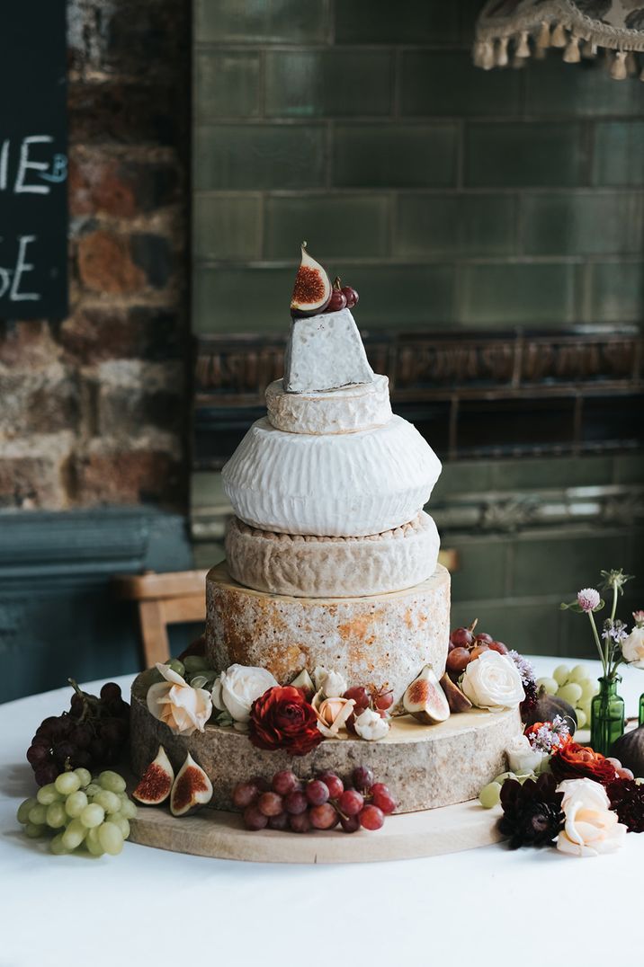 Cheese Tower From Neal's Yard Dairy  // How To Create The Perfect Wedding Cheese Tower // Image By Miss Gen Photography