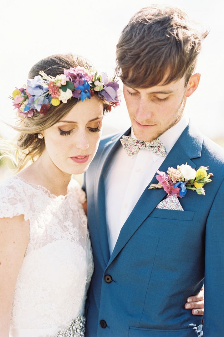 Colourful flower crown