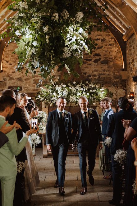 Gay wedding at Healey Barn in Northumberland