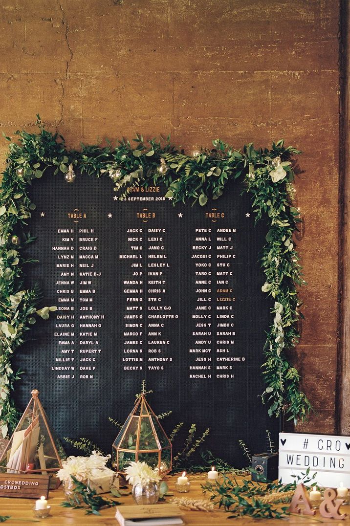 Peg Board Table Plan For Wedding | Ann Kathrin Koch