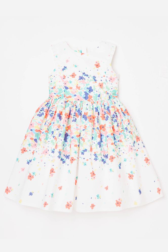 John Lewis Floral Print Flower Girl Dress