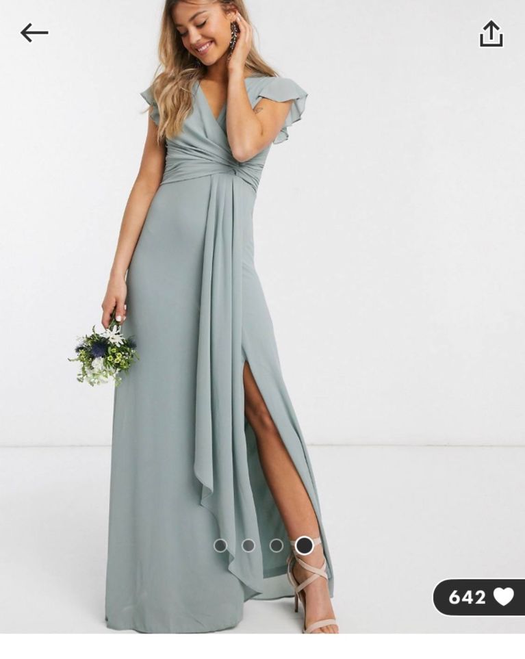 Silver sage green on sale dress