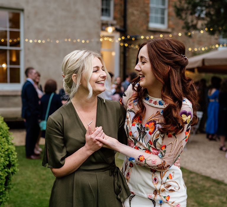 Temperley Bridal Embroidered Wedding Dress at Aswarby Rectory