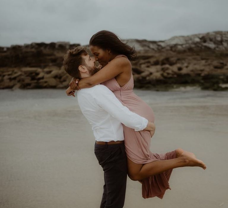 Engagement shoot on the beach