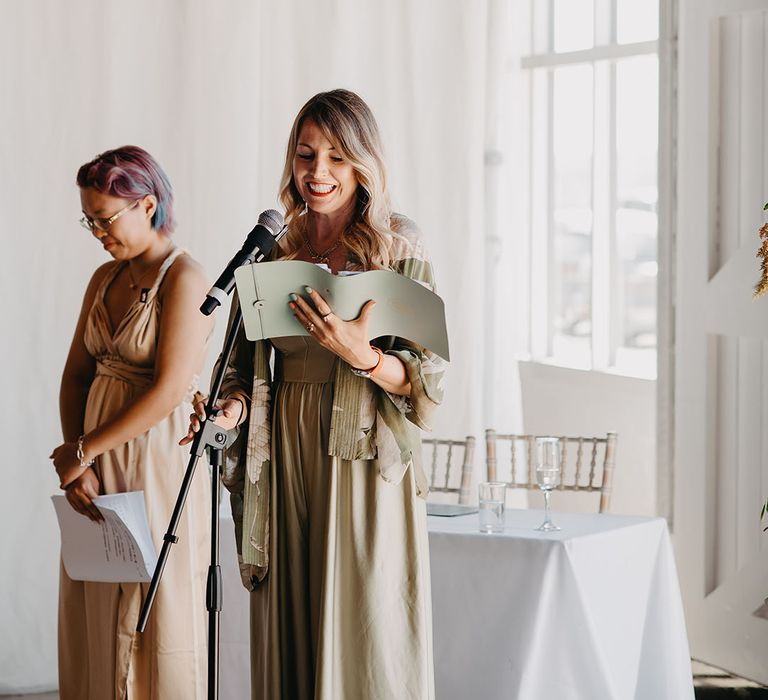 Roxy Celebrates Love Celebrant during bespoke ceremony at Trinity Buoy Wharf