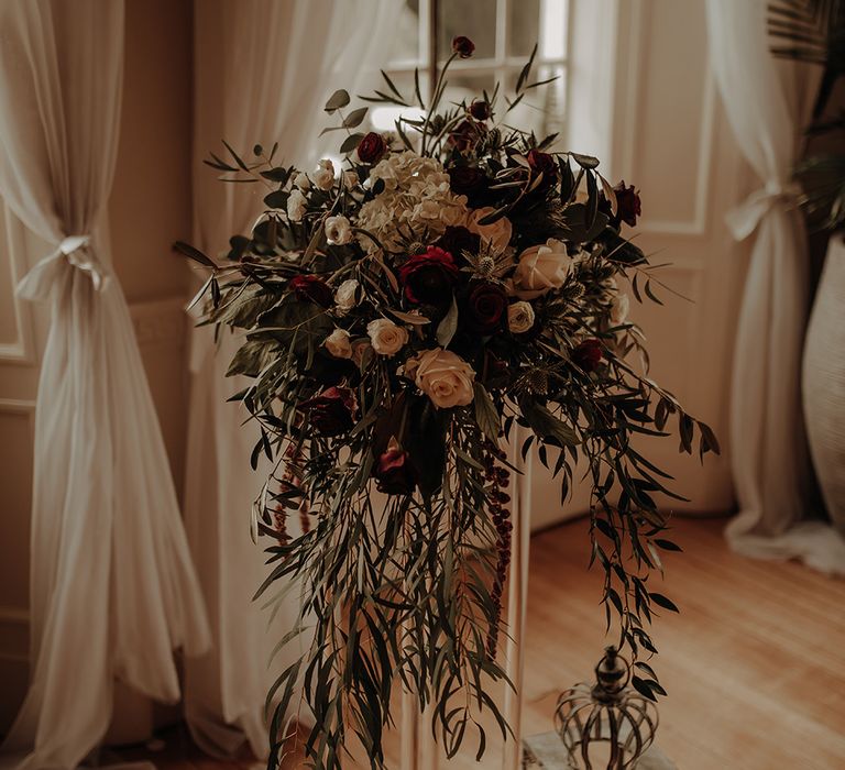 Beautiful wedding flowers for intimate ceremony