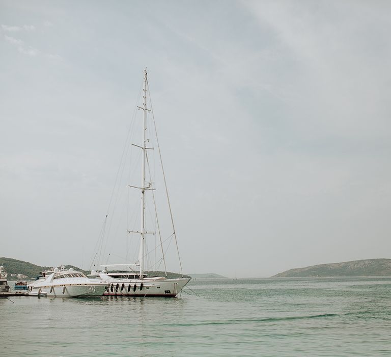 View from wedding venue in Croatia