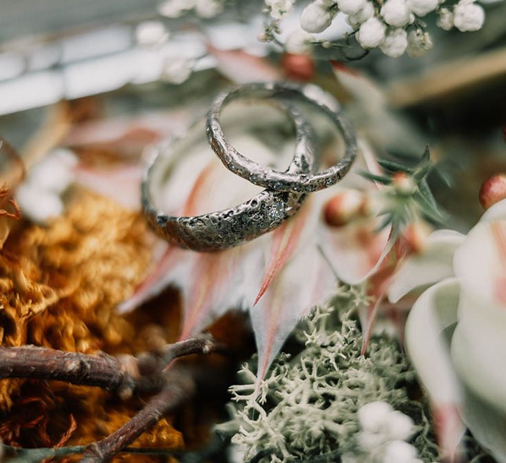 Handmade wedding rings in silver 