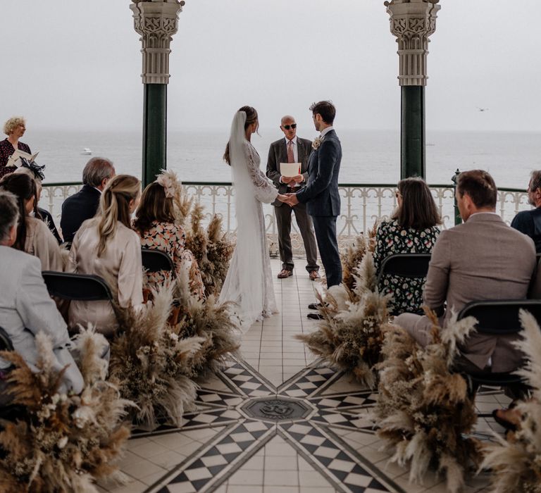 Outdoor Brighton bandstand wedding