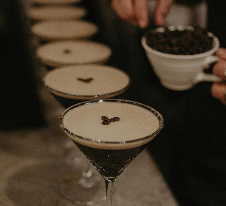 Espresso Martini wedding drinks