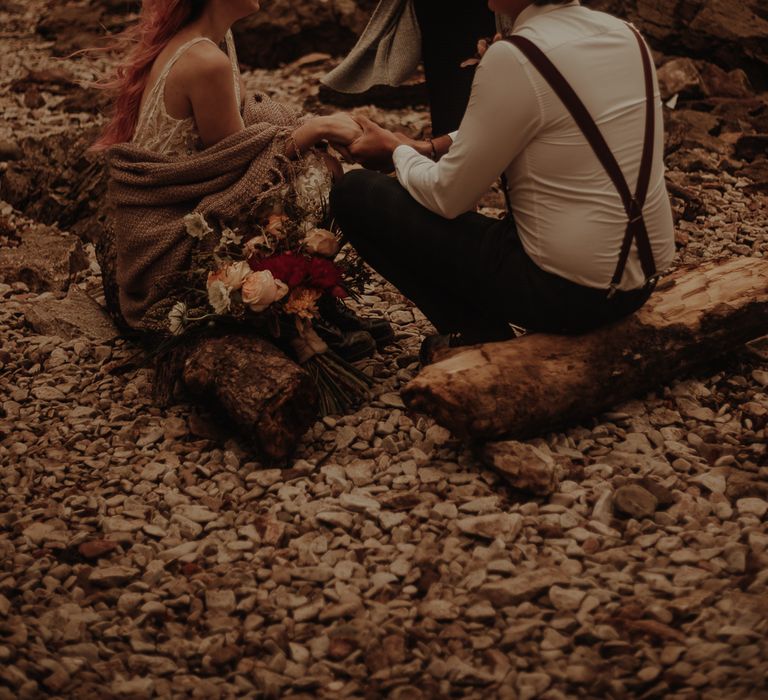 Celebrant led beach elopement wedding