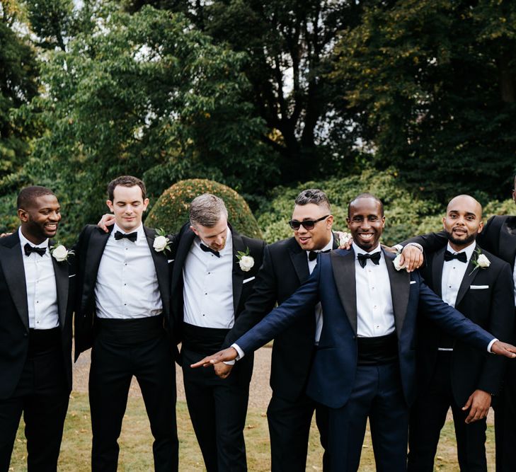 Groomsmen in tuxedos 