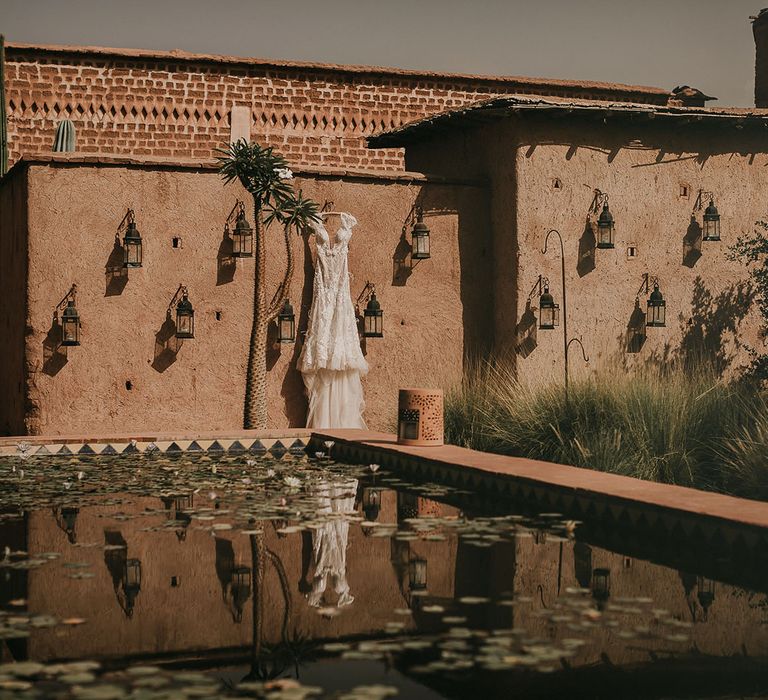 Berta wedding dress at Marrakech wedding 