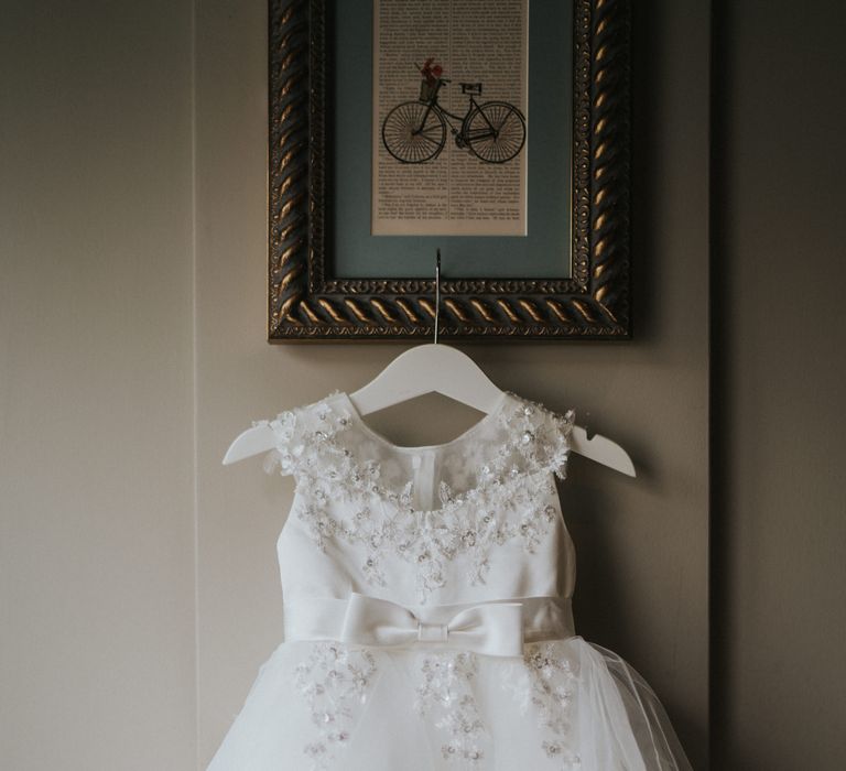 Flower girl dress for Georgian town house Norwich wedding