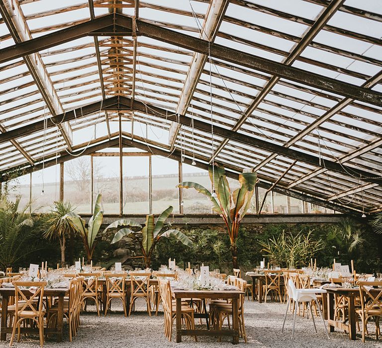 Anran glasshouse wedding venue in Devon 