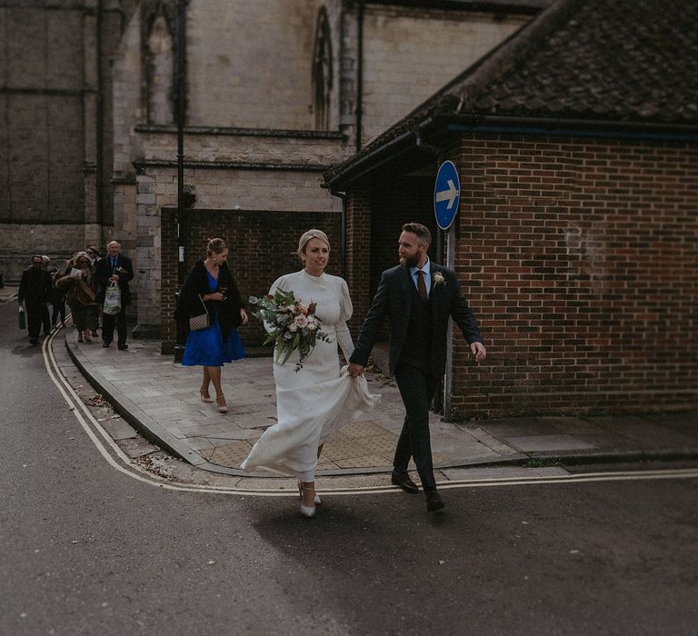 Bride and groom portrait by Jason Mark Harris 